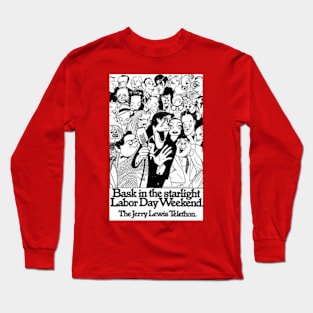 Jerry Lewis 1975 March of Dimes Labor Day Telethon Long Sleeve T-Shirt